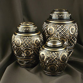 Black and Gold Urn