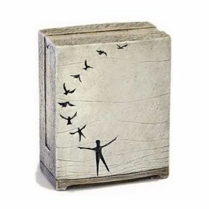 In Flight Cultured Stone Urn Keepsake